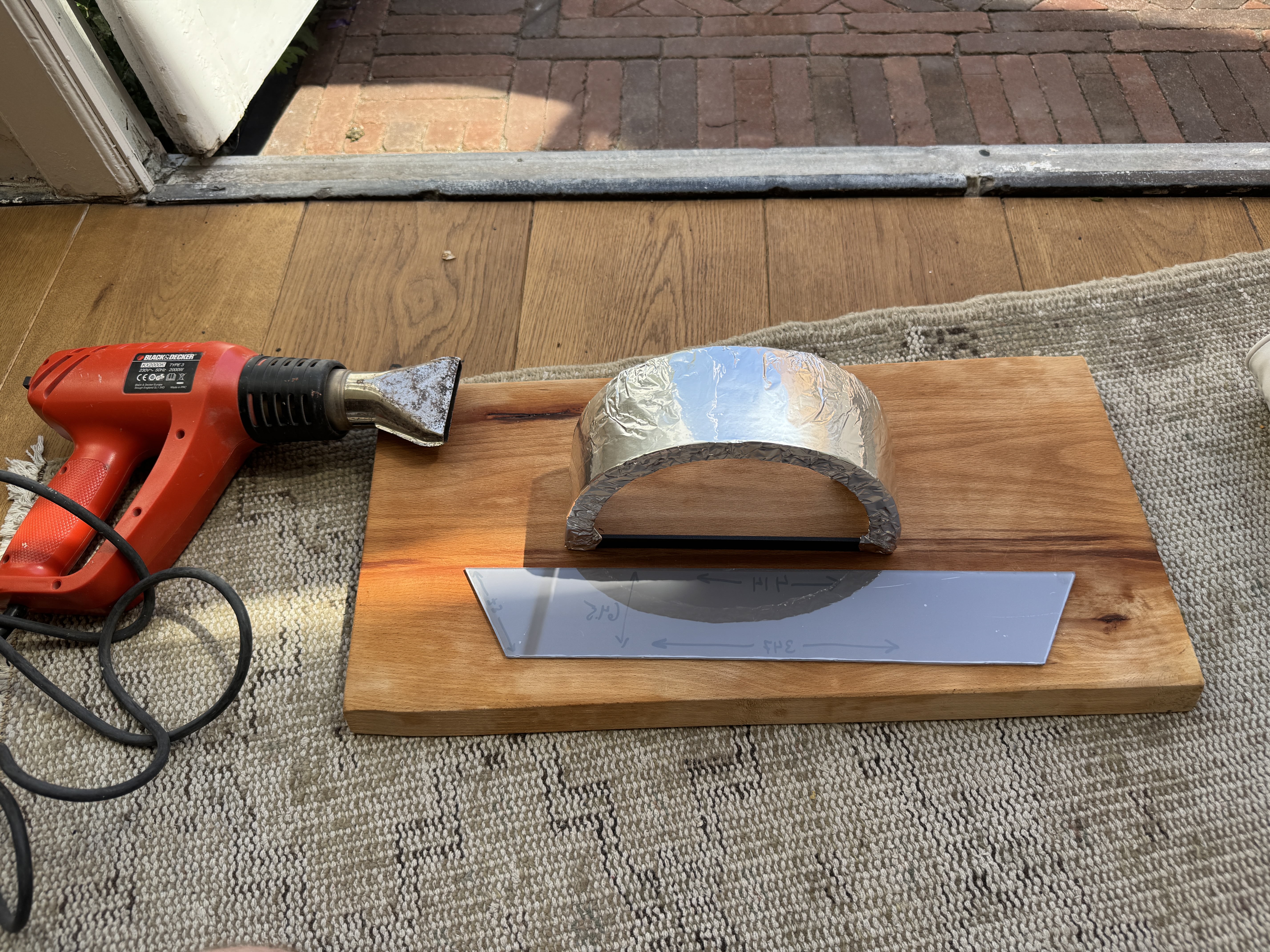 Forming the polycarbonate, pass 4